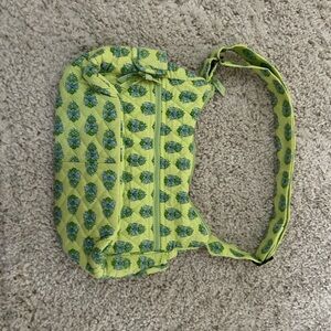 Vera Bradley Green and Blue Floral Shoulder Bag